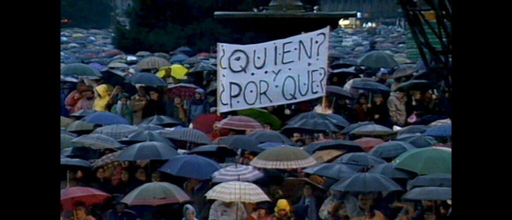 manifestation suite aux attentas de Madrid le 11 mars 2004