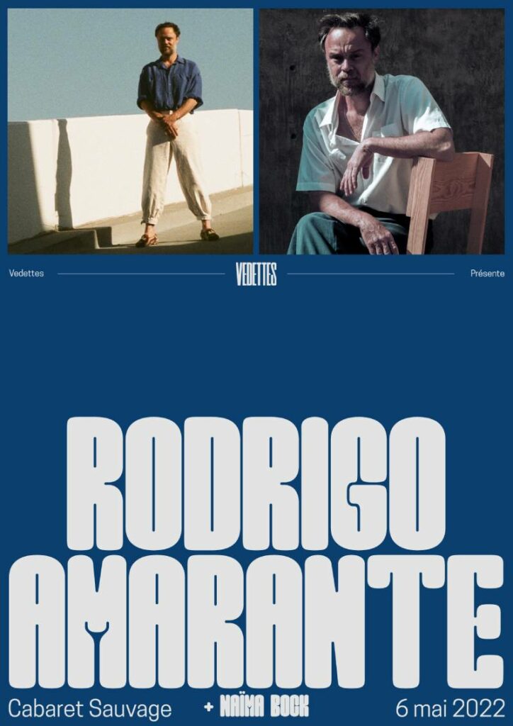 affiche concert Rodrigo Amarante Cabaret Sauvage 2022