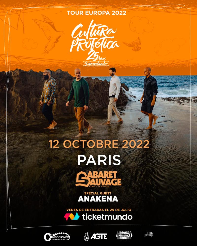 affiche concert cultura profética cabaret sauvage 2022