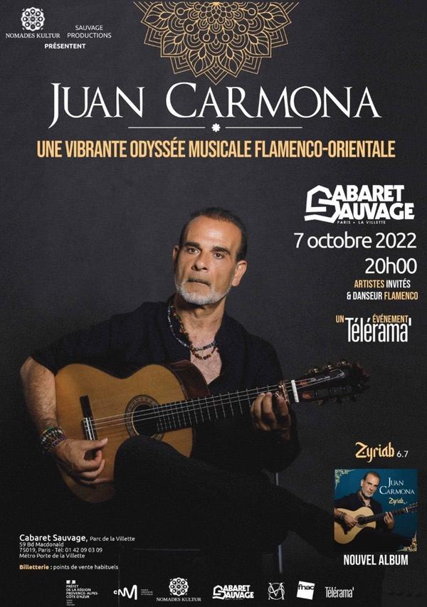 affiche juan carmona cabaret sauvage 2022