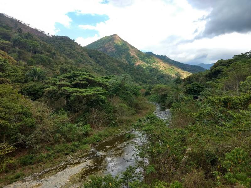 Vue de la Sierra Maestra à Cuba