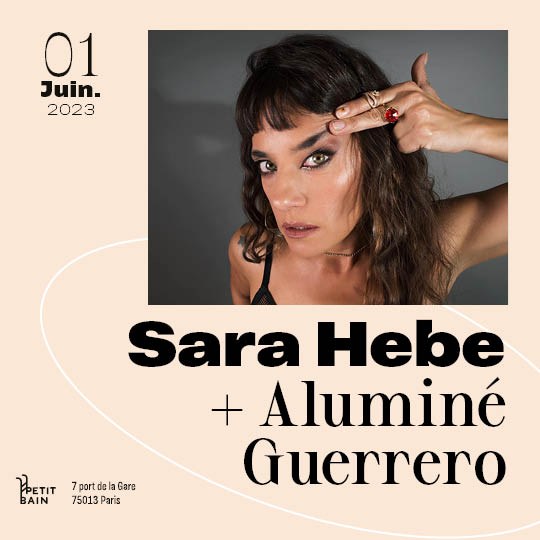 Affiche concert Sara Hebe au Petit Bain