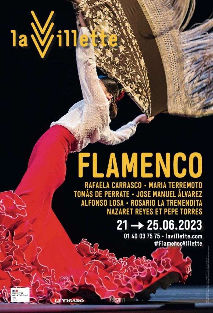 Affiche flamenco à La Villette 2023