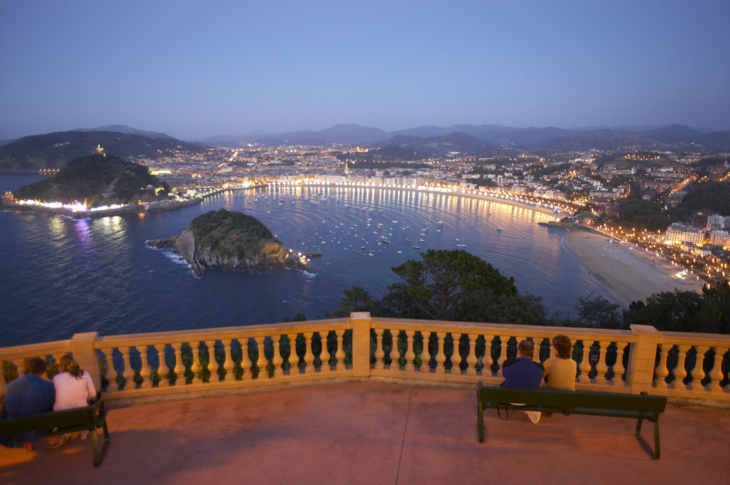 San Sebastian, baie de La Concha vue du Mont Igeldo