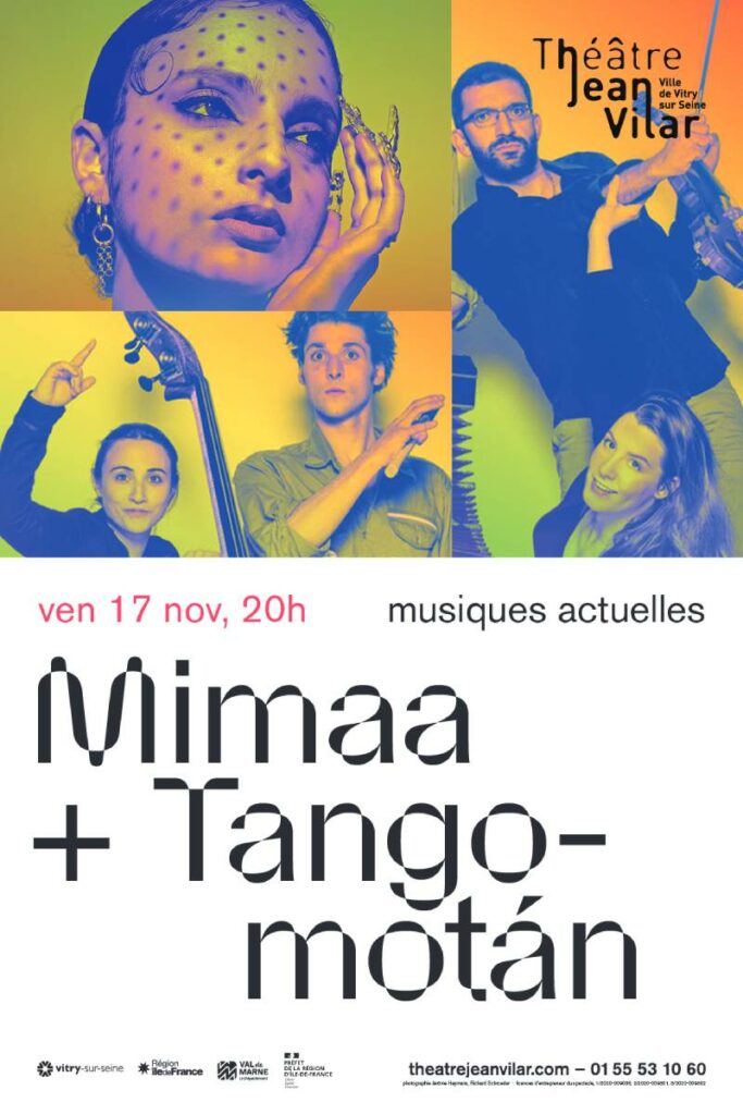 Affiche concert Tangomotán Théâtre Jean-Vilar de Vitry(2023)
