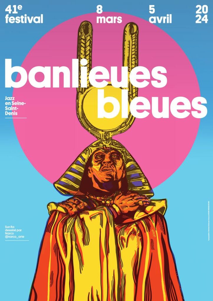 Affiche festival Banlieues Bleues 2024
