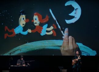 Capture d'écran du spectacle Desde Que Te Madrid de Kevin Johansen & Liniers (2025)