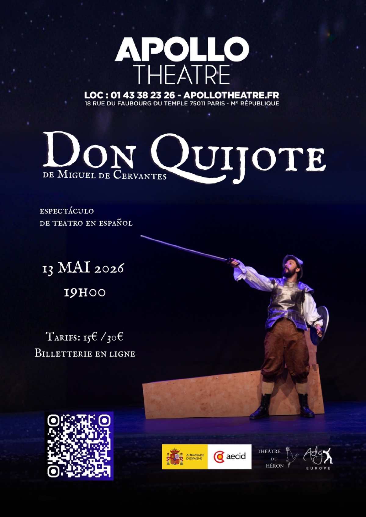 Affiche de la pièce de théâtre Don Quijote